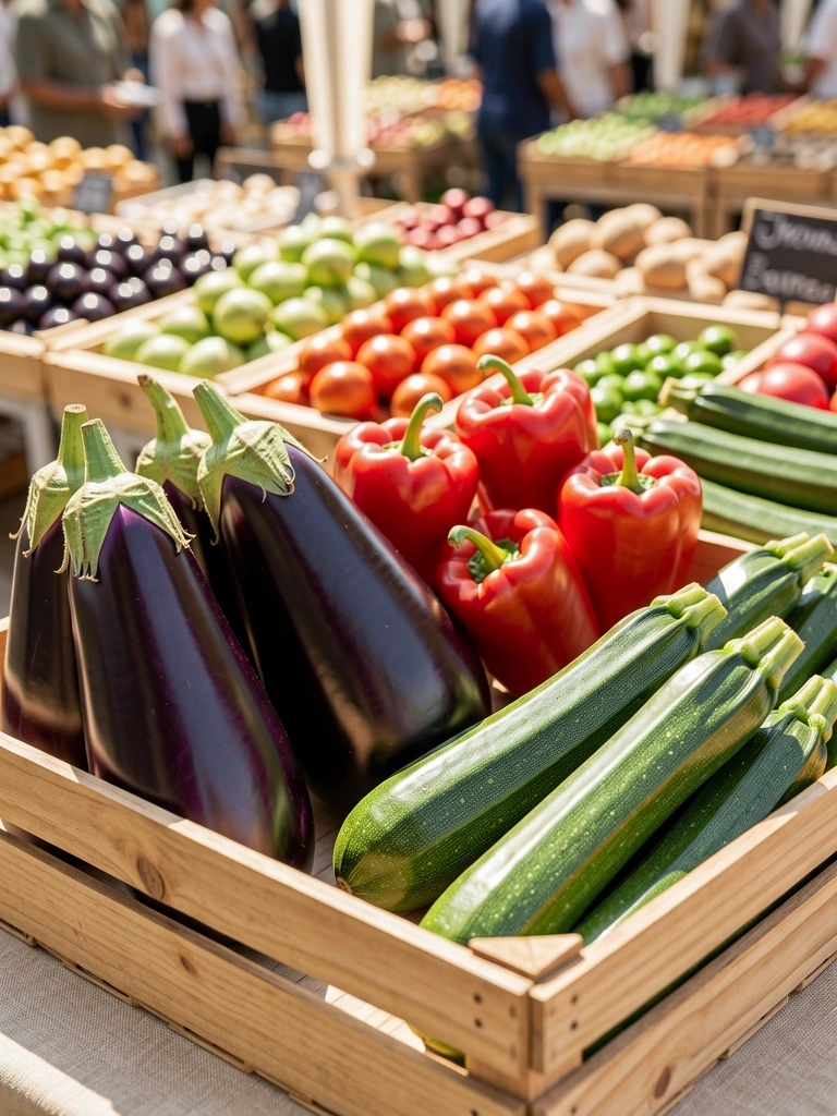Prodotti freschi del mercato locale italiano